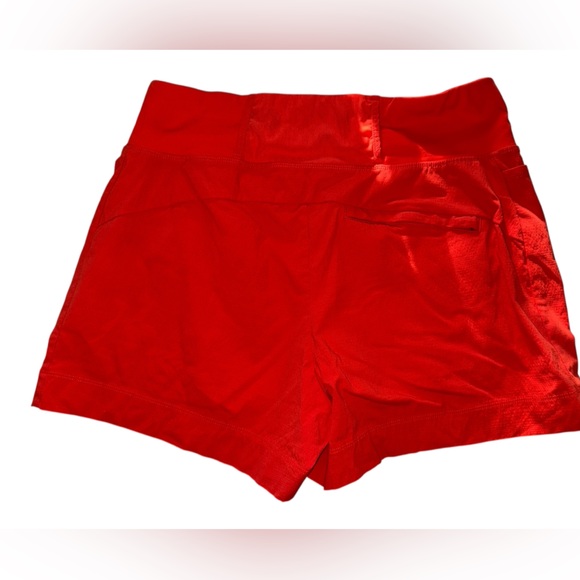 Athleta High Waist Orange Trekkie North Short Size 6 - Picture 3 of 6